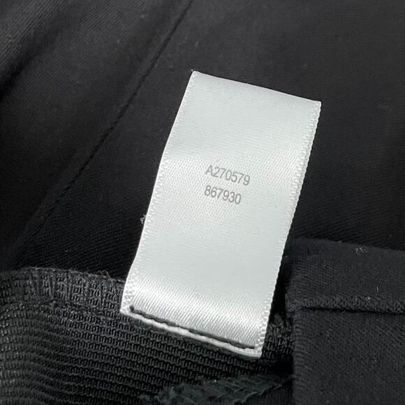 Isaac Mizrahi Live Size 10 Black Ponte Knit Pull On Pants Dark Straight Leg - Picture 7 of 13